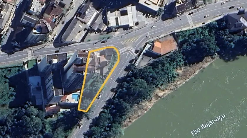 Lote/Terreno no bairro Ponta Aguda, Blumenau, cód. 1205